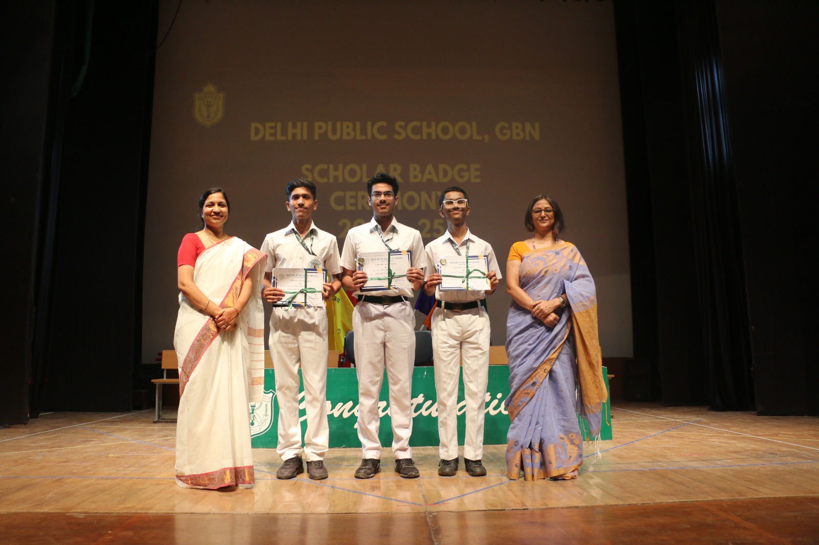 DPS GBN Honours Young Achievers at Scholar Badge Ceremony